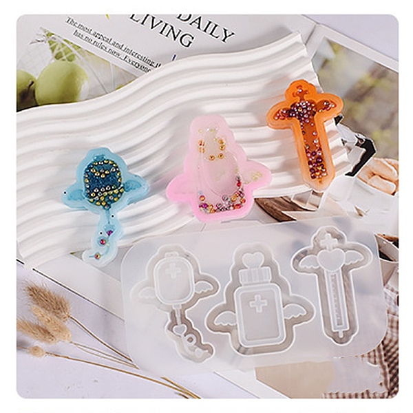 PandaHall DIY Quicksand Jewelry Silicone Molds, Resin Casting Molds, For UV Resin, Epoxy Resin Jewelry Making, Medical Theme Shape, White...
PandaHall DIY Quicksand Jewelry Silicone Molds, Resin Casting Molds, For UV Resin, Epoxy Resin Jewelry Making, Medical Theme Shape, White...