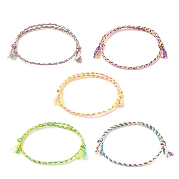 PandaHall 5Pcs Macrame Cotton Braided Cord Anklets Set, Friendship Adjustable Anklets for Women, Mixed Color, Inner Diameter: 2-1/4~3-1/2..., Multicolor
PandaHall 5Pcs Macrame Cotton Braided Cord Anklets Set, Friendship Adjustable Anklets for Women, Mixed Color, Inner Diameter: 2-1/4~3-1/2..., Multicolor