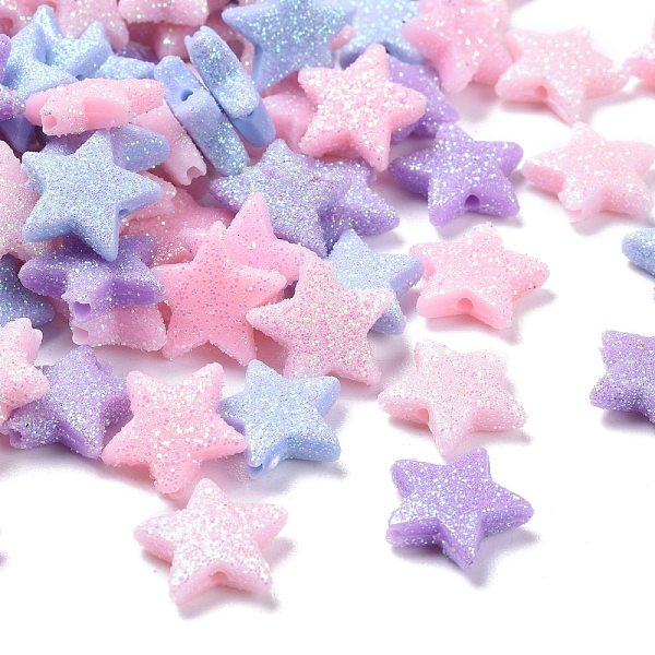 PandaHall Opaque Acrylic Beads, with Glitter Powder, Star, Mixed Color, 13.5x14.5x4mm, Hole: 1.6mm Acrylic Star Multicolor
PandaHall Opaque Acrylic Beads, with Glitter Powder, Star, Mixed Color, 13.5x14.5x4mm, Hole: 1.6mm Acrylic Star Multicolor