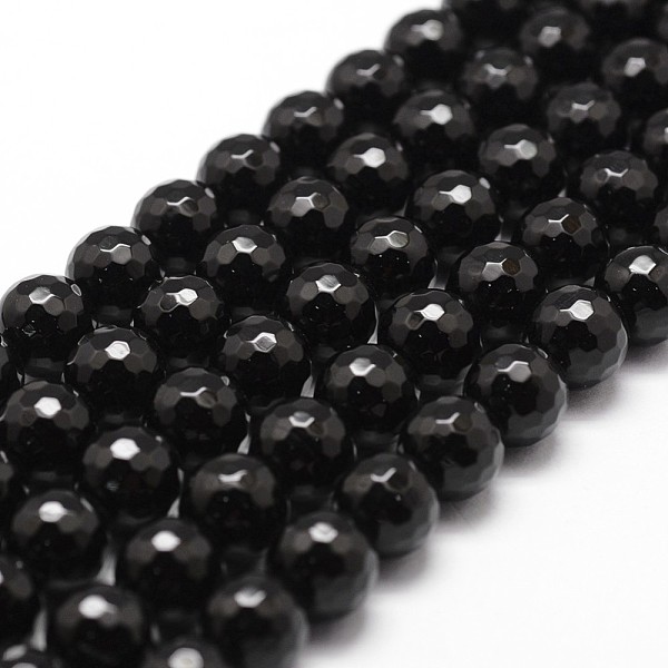 PandaHall Natural Black Onyx Beads Strands, Grade A, Faceted, Round, 10mm, Hole: 1mm, about 37pcs/strand, 14.9 inch~15.1 inch Black Onyx...
PandaHall Natural Black Onyx Beads Strands, Grade A, Faceted, Round, 10mm, Hole: 1mm, about 37pcs/strand, 14.9 inch~15.1 inch Black Onyx...