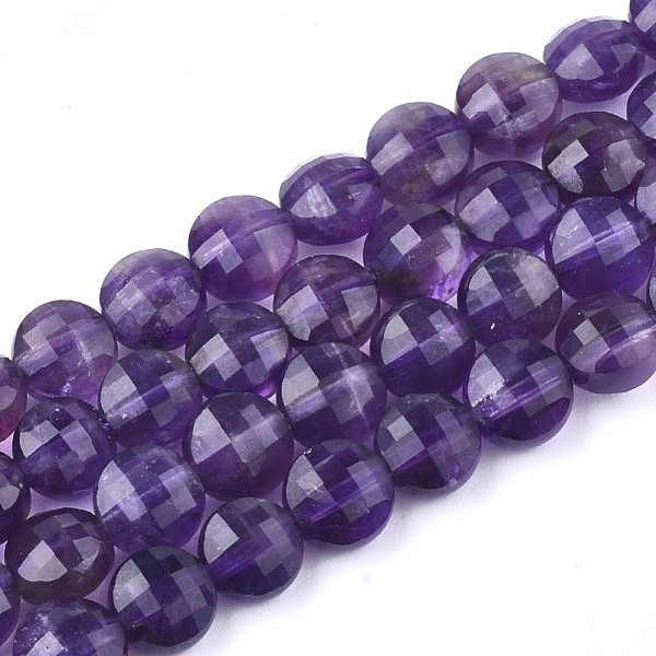 PandaHall Natural Amethyst Beads Strands, Faceted, Flat Round, 5.5~6x4mm, Hole: 0.7mm, about 70pcs/strand, 14.9 inch Amethyst Flat Round
PandaHall Natural Amethyst Beads Strands, Faceted, Flat Round, 5.5~6x4mm, Hole: 0.7mm, about 70pcs/strand, 14.9 inch Amethyst Flat Round
