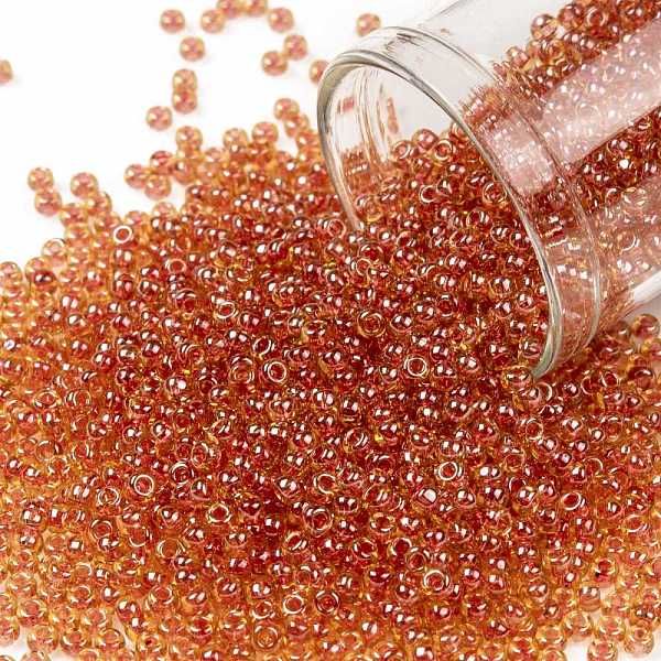 PandaHall TOHO Round Seed Beads, Japanese Seed Beads, (365) Inside Color Light Topaz/Pomegranate Lined, 11/0, 2.2mm, Hole: 0.8mm, about..., Brown
PandaHall TOHO Round Seed Beads, Japanese Seed Beads, (365) Inside Color Light Topaz/Pomegranate Lined, 11/0, 2.2mm, Hole: 0.8mm, about..., Brown
