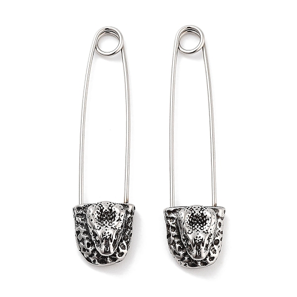 PandaHall 316 Surgical Stainless Steel Safety Pin Hoop Earrings for Women, Antique Silver, Snake, 42.5x6x10mm 316 Surgical Stainless Steel...
PandaHall 316 Surgical Stainless Steel Safety Pin Hoop Earrings for Women, Antique Silver, Snake, 42.5x6x10mm 316 Surgical Stainless Steel...