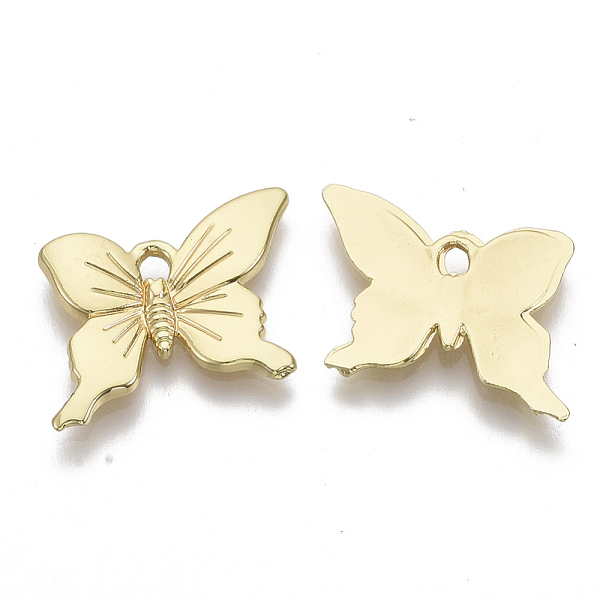 PandaHall Alloy Pendants, Butterfly, Light Gold, 15x18x2mm, Hole: 1.6mm Alloy Butterfly
PandaHall Alloy Pendants, Butterfly, Light Gold, 15x18x2mm, Hole: 1.6mm Alloy Butterfly