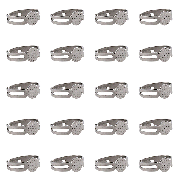 PandaHall CHGCRAFT 50Pcs Ring Bezels Flat Round Cabochon Adjustable Ring Findings 304 Stainless Steel Blank Ring Tray for DIY Ring Jewelry...
PandaHall CHGCRAFT 50Pcs Ring Bezels Flat Round Cabochon Adjustable Ring Findings 304 Stainless Steel Blank Ring Tray for DIY Ring Jewelry...