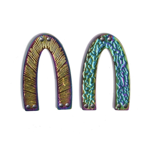 PandaHall Ion Plating(IP) 304 Stainless Steel Pendants, Arch Charm, Rainbow Color, 29x18x1mm, Hole: 1.2mm 304 Stainless Steel Arch
PandaHall Ion Plating(IP) 304 Stainless Steel Pendants, Arch Charm, Rainbow Color, 29x18x1mm, Hole: 1.2mm 304 Stainless Steel Arch