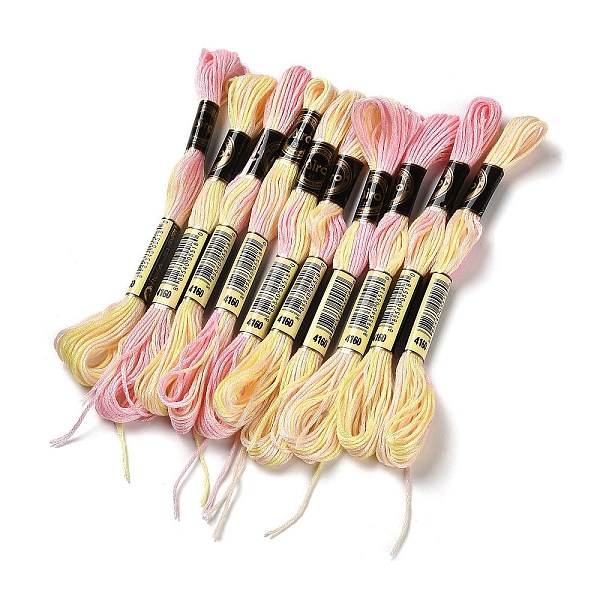 PandaHall 10 Skeins 6-Ply Polyester Embroidery Floss, Cross Stitch Threads, Segment Dyed, Champagne Yellow, 0.5mm, about 8.75 Yards..., Multicolor
PandaHall 10 Skeins 6-Ply Polyester Embroidery Floss, Cross Stitch Threads, Segment Dyed, Champagne Yellow, 0.5mm, about 8.75 Yards..., Multicolor
