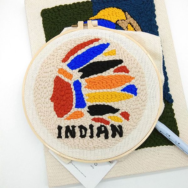 PandaHall Indian Punch Embroidery Supplies Kit, including Instruction, Solid Wood Embroidered Frame, Plastic Needle, Fabric and 7 Colors...
PandaHall Indian Punch Embroidery Supplies Kit, including Instruction, Solid Wood Embroidered Frame, Plastic Needle, Fabric and 7 Colors...