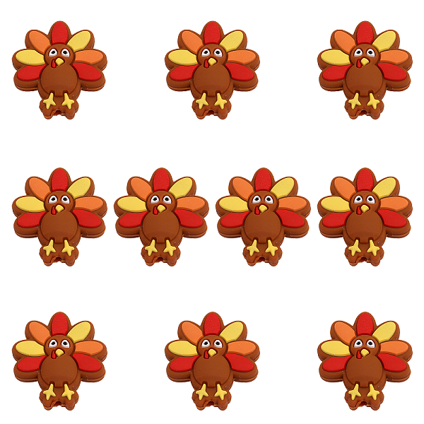 PandaHall CHGCRAFT 10Pcs Turkey Shape Silicone Beads for DIY Necklaces Bracelet Keychain Making Handmade Crafts, Chocolate Silicone Others..., Brown
PandaHall CHGCRAFT 10Pcs Turkey Shape Silicone Beads for DIY Necklaces Bracelet Keychain Making Handmade Crafts, Chocolate Silicone Others..., Brown