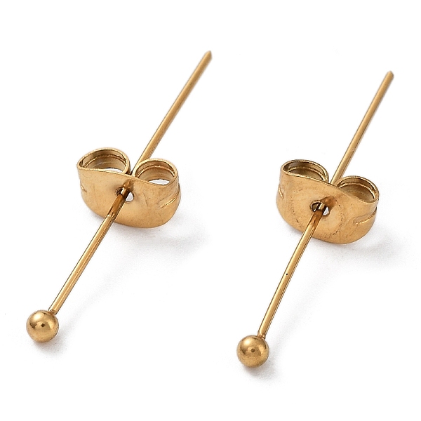 PandaHall Ion Plating(IP) 304 Stainless Steel Head Pins, Ball Head Pins, Golden, 25x0.6mm, 22 Gauge, Head: 1.8mm 304 Stainless Steel
PandaHall Ion Plating(IP) 304 Stainless Steel Head Pins, Ball Head Pins, Golden, 25x0.6mm, 22 Gauge, Head: 1.8mm 304 Stainless Steel