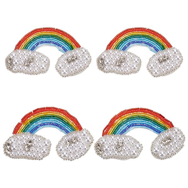 PandaHall Rainbow Cloud Appliques, Resin & Rhinestone Beading Ornament Accessories, Colorful, 58x96x9mm Cloth Rainbow
PandaHall Rainbow Cloud Appliques, Resin & Rhinestone Beading Ornament Accessories, Colorful, 58x96x9mm Cloth Rainbow