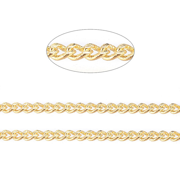 PandaHall Brass Twisted Chains, Curb Chains, Diamond Cut, Soldered, Faceted, with Spool, Cadmium Free & Nickel Free & Lead Free, Matte Gold...
PandaHall Brass Twisted Chains, Curb Chains, Diamond Cut, Soldered, Faceted, with Spool, Cadmium Free & Nickel Free & Lead Free, Matte Gold...