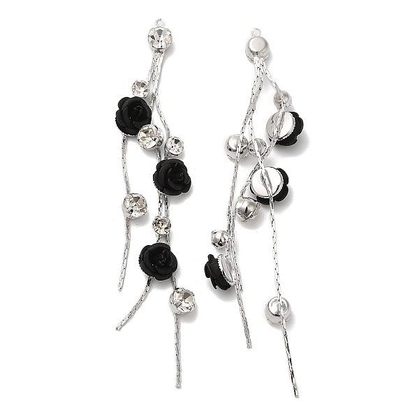 PandaHall Platinum Brass with Glass Rhinestone Tassel Big Pendants, Acrylic Flower Charms, Black, 85mm, Hole: 1mm Brass Black
PandaHall Platinum Brass with Glass Rhinestone Tassel Big Pendants, Acrylic Flower Charms, Black, 85mm, Hole: 1mm Brass Black