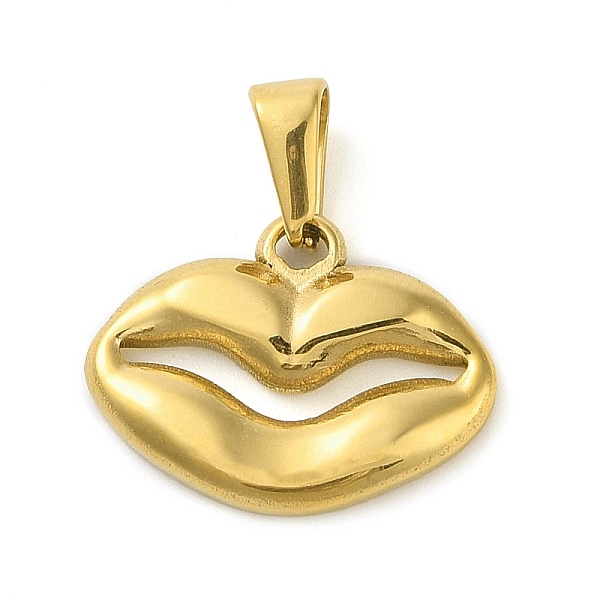 PandaHall 304 Stainless Steel Pendants, Lip Charm, Golden, 16x21x3mm, Hole: 7.5x3.3mm 304 Stainless Steel Lip
PandaHall 304 Stainless Steel Pendants, Lip Charm, Golden, 16x21x3mm, Hole: 7.5x3.3mm 304 Stainless Steel Lip