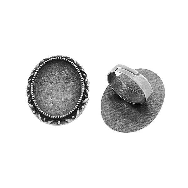 PandaHall Vintage Adjustable Iron Finger Ring Components Alloy Cabochon Bezel Settings, Cadmium Free & Lead Free, Antique Silver, 17x5mm...
PandaHall Vintage Adjustable Iron Finger Ring Components Alloy Cabochon Bezel Settings, Cadmium Free & Lead Free, Antique Silver, 17x5mm...