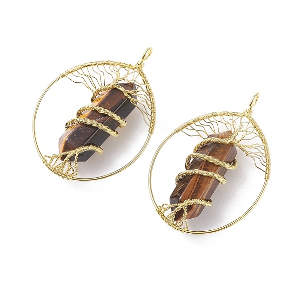 PandaHall Natural Tiger Eye Big Pendants, with Brass Findings, Teardrop, 69~71x49~51.5x15~18mm, Hole: 5x6mm Tiger Eye Teardrop
PandaHall Natural Tiger Eye Big Pendants, with Brass Findings, Teardrop, 69~71x49~51.5x15~18mm, Hole: 5x6mm Tiger Eye Teardrop