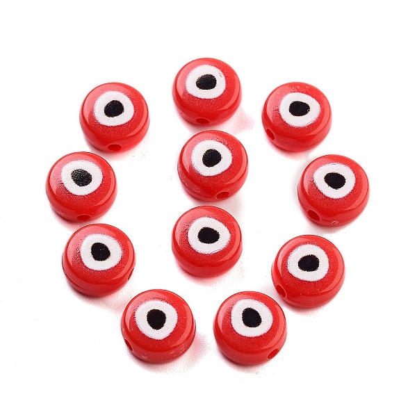 PandaHall Opaque Printed Acrylic Beads, Flat Round with Eye Pattern, Red, 10x5mm, Hole: 1mm Acrylic Flat Round Red
PandaHall Opaque Printed Acrylic Beads, Flat Round with Eye Pattern, Red, 10x5mm, Hole: 1mm Acrylic Flat Round Red