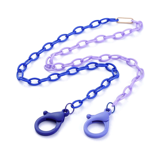 PandaHall Personalized Two Tone ABS Plastic Cable Chain Necklaces, Eyeglasses Chains, Handbag Chains, with Iron Linking Rings and Plastic..., Purple
PandaHall Personalized Two Tone ABS Plastic Cable Chain Necklaces, Eyeglasses Chains, Handbag Chains, with Iron Linking Rings and Plastic..., Purple