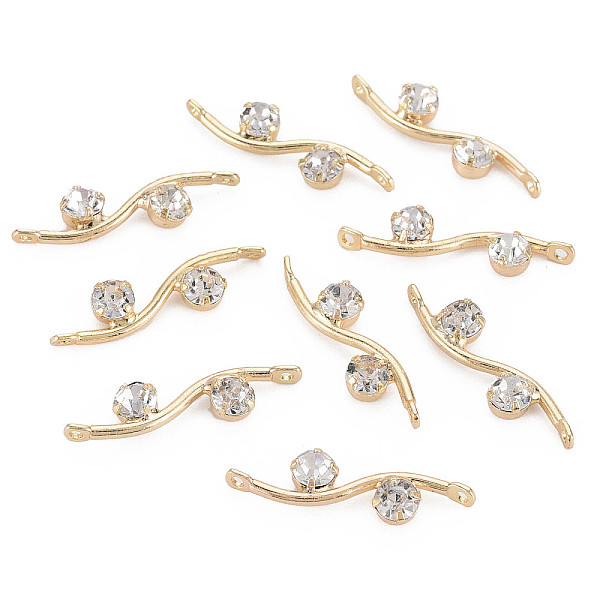 PandaHall Brass Links, with Cubic Zirconia, Branch, Clear, Real 18K Gold Plated, 20.5x5x3mm, Hole: 1mm Brass+Cubic Zirconia Branch Clear
PandaHall Brass Links, with Cubic Zirconia, Branch, Clear, Real 18K Gold Plated, 20.5x5x3mm, Hole: 1mm Brass+Cubic Zirconia Branch Clear