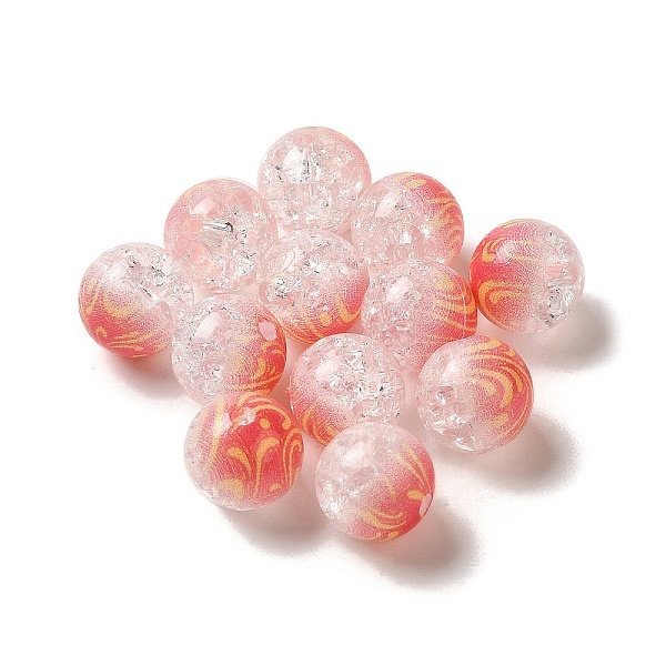 PandaHall Duotone Spray Painted Crackle Acrylic Beads, Round, Tomato, 10mm, Hole: 1.8mm, about 850pcs/500g Acrylic Round Red
PandaHall Duotone Spray Painted Crackle Acrylic Beads, Round, Tomato, 10mm, Hole: 1.8mm, about 850pcs/500g Acrylic Round Red