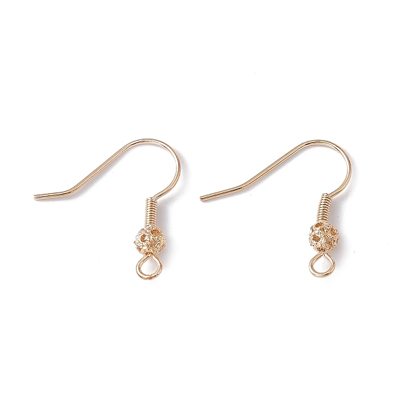 PandaHall Brass Round Beaded Earring Hooks, with Horizontal Loop, Real 18K Gold Plated, 21x21x4mm, Hole: 2mm, 20 Gauge, Pin: 0.8mm Brass
PandaHall Brass Round Beaded Earring Hooks, with Horizontal Loop, Real 18K Gold Plated, 21x21x4mm, Hole: 2mm, 20 Gauge, Pin: 0.8mm Brass