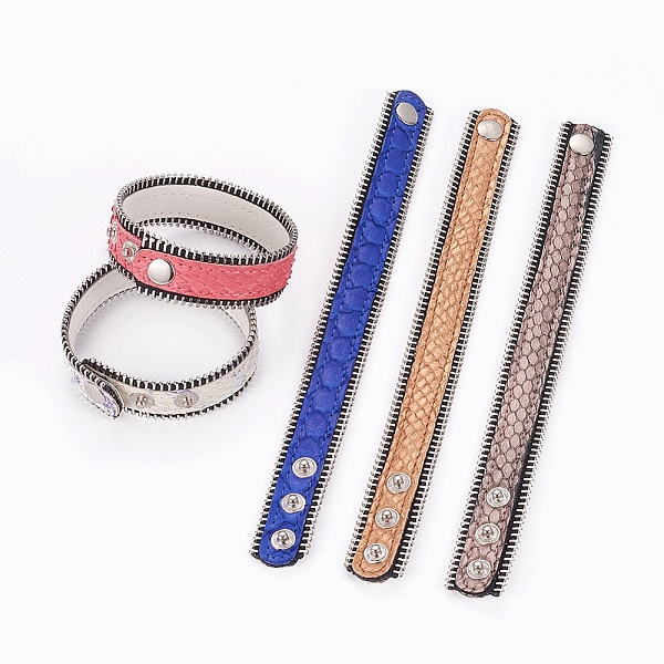 PandaHall Snakeskin Leather Bracelets, Mixed Color, 8-5/8 inch(21.9cm) Leather Multicolor
PandaHall Snakeskin Leather Bracelets, Mixed Color, 8-5/8 inch(21.9cm) Leather Multicolor