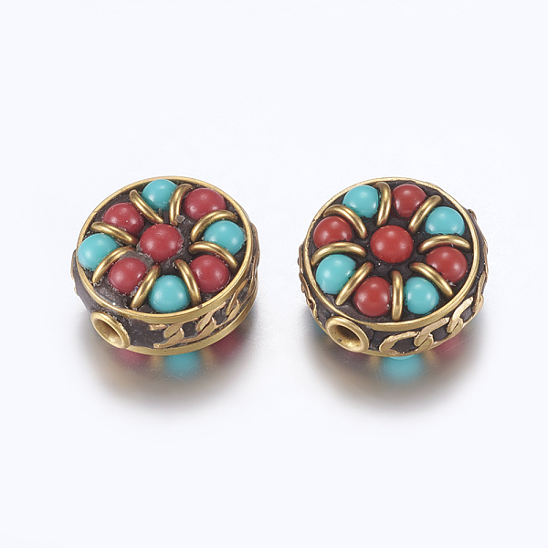 PandaHall Handmade Indonesia Beads, with Brass Findings, Nickel Free, Flat Round, Raw(Unplated), Colorful, 15~16.5x9.5~10.5mm, Hole: 2mm...
PandaHall Handmade Indonesia Beads, with Brass Findings, Nickel Free, Flat Round, Raw(Unplated), Colorful, 15~16.5x9.5~10.5mm, Hole: 2mm...