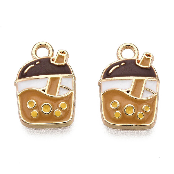 PandaHall Light Gold Plated Alloy Enamel Pendants, Cadmium Free & Lead Free, Bubble Tea, Chocolate, 15.5x15x2.5mm, Hole: 2mm Alloy+Enamel..., Brown
PandaHall Light Gold Plated Alloy Enamel Pendants, Cadmium Free & Lead Free, Bubble Tea, Chocolate, 15.5x15x2.5mm, Hole: 2mm Alloy+Enamel..., Brown