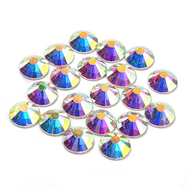 PandaHall Glass Flat Back Rhinestone, Grade A, Back Plated, Faceted, Crystal AB, 8~8.3mm, about 144pcs/bag Glass Rhinestone Half Round Clear
PandaHall Glass Flat Back Rhinestone, Grade A, Back Plated, Faceted, Crystal AB, 8~8.3mm, about 144pcs/bag Glass Rhinestone Half Round Clear