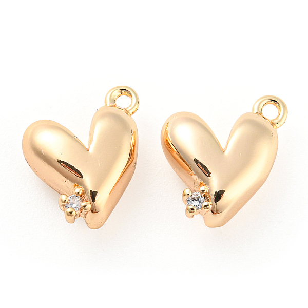 PandaHall Brass Micro Pave Cubic Zirconia Charms, Heart, Real 18K Gold Plated, 10x8.5x4mm, Hole: 1mm Brass+Cubic Zirconia Heart Clear
PandaHall Brass Micro Pave Cubic Zirconia Charms, Heart, Real 18K Gold Plated, 10x8.5x4mm, Hole: 1mm Brass+Cubic Zirconia Heart Clear