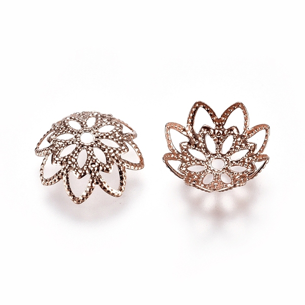 PandaHall 304 Stainless Steel Fancy Bead Caps, Flower, Multi-Petal, Rose Gold, 11x3.5mm, Hole: 1.2mm 304 Stainless Steel
PandaHall 304 Stainless Steel Fancy Bead Caps, Flower, Multi-Petal, Rose Gold, 11x3.5mm, Hole: 1.2mm 304 Stainless Steel