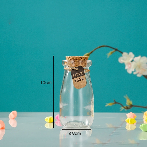 PandaHall Glass Empty Wishing Bottle, with Cork Stopper & Random Style Paper Tags & Jute Twine, for DIY Craft Making, Clear, 4.9x10cm Glass...
PandaHall Glass Empty Wishing Bottle, with Cork Stopper & Random Style Paper Tags & Jute Twine, for DIY Craft Making, Clear, 4.9x10cm Glass...