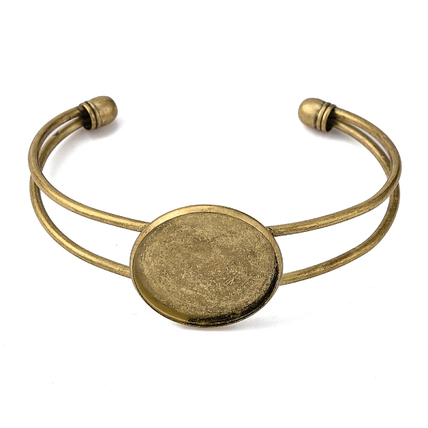 PandaHall DIY Brass Cuff Bangle Making, Blank Bangle Base, with Glass Cabochons, Antique Bronze, Setting: Tray: 25mm, 2-1/2 inch(6.4cm)...
PandaHall DIY Brass Cuff Bangle Making, Blank Bangle Base, with Glass Cabochons, Antique Bronze, Setting: Tray: 25mm, 2-1/2 inch(6.4cm)...