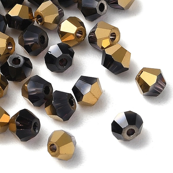 PandaHall Transparent Electroplate Glass Beads, Half Golden Plated, Faceted, Bicone, Indigo, 4.5x4mm, Hole: 1mm, 500Pcs/bag Glass Bicone..., Purple
PandaHall Transparent Electroplate Glass Beads, Half Golden Plated, Faceted, Bicone, Indigo, 4.5x4mm, Hole: 1mm, 500Pcs/bag Glass Bicone..., Purple
