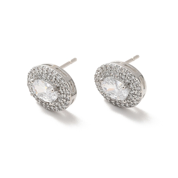 PandaHall Clear Cubic Zirconia Oval Stud Earrings, Long-Lasting Plated Brass Jewelry for Women, Cadmium Free & Lead Free, Real Platinum...
PandaHall Clear Cubic Zirconia Oval Stud Earrings, Long-Lasting Plated Brass Jewelry for Women, Cadmium Free & Lead Free, Real Platinum...