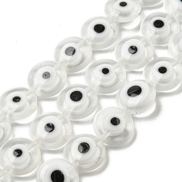 PandaHall Handmade Evil Eyes Lampwork Beads Strands, Flat Round, White, 10x4mm, Hole: 0.6mm, about 40pcs/strand, 15.55''(39.5cm) Lampwork...
PandaHall Handmade Evil Eyes Lampwork Beads Strands, Flat Round, White, 10x4mm, Hole: 0.6mm, about 40pcs/strand, 15.55''(39.5cm) Lampwork...
