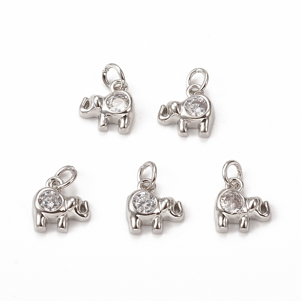 PandaHall Glass Charms, with Brass Findings & Jump Rings, Elephants, Platinum, 9.5x9.5x3mm, Hole: 3mm Brass+Glass Elephant Clear
PandaHall Glass Charms, with Brass Findings & Jump Rings, Elephants, Platinum, 9.5x9.5x3mm, Hole: 3mm Brass+Glass Elephant Clear