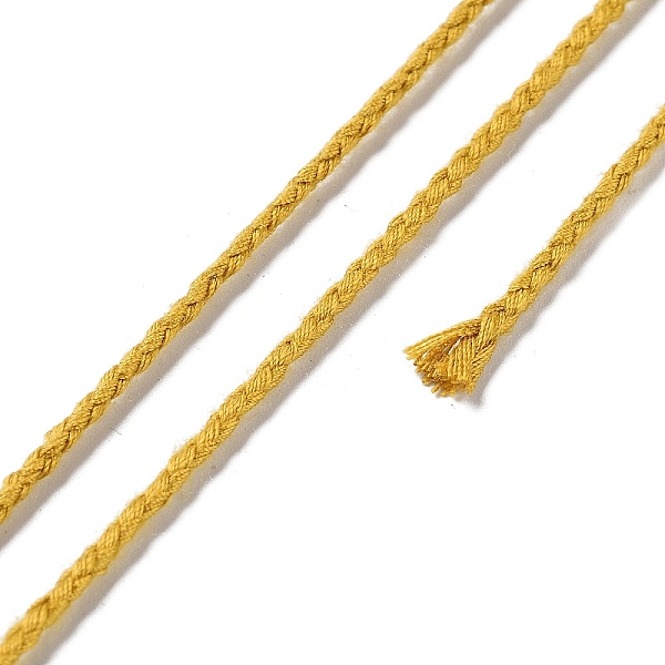 PandaHall 20M Polyester Braided Cord for Jewelry Making, Round, Goldenrod, 2mm, about 21.87 Yards(20m)/Roll Polyester Gold
PandaHall 20M Polyester Braided Cord for Jewelry Making, Round, Goldenrod, 2mm, about 21.87 Yards(20m)/Roll Polyester Gold