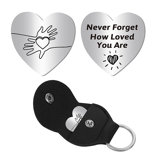 PandaHall CREATCABIN Heart Pocket Hug Token Hand Heart Long Distance Relationship Keepsake Keychain Stainless Steel Double Sided with...
PandaHall CREATCABIN Heart Pocket Hug Token Hand Heart Long Distance Relationship Keepsake Keychain Stainless Steel Double Sided with...