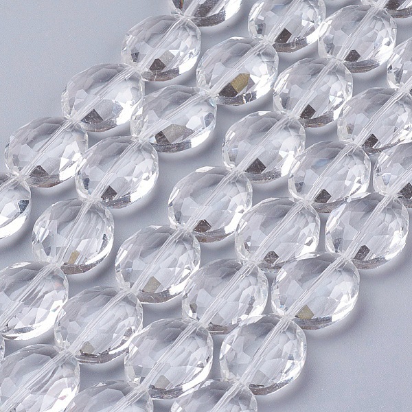 PandaHall Glass Bead Strands, Crystal Bead Strands, Faceted, Oval, Clear, 20x16x10mm, Hole: 1mm, about 20pcs/strand, 15.7 inch Glass Oval...
PandaHall Glass Bead Strands, Crystal Bead Strands, Faceted, Oval, Clear, 20x16x10mm, Hole: 1mm, about 20pcs/strand, 15.7 inch Glass Oval...