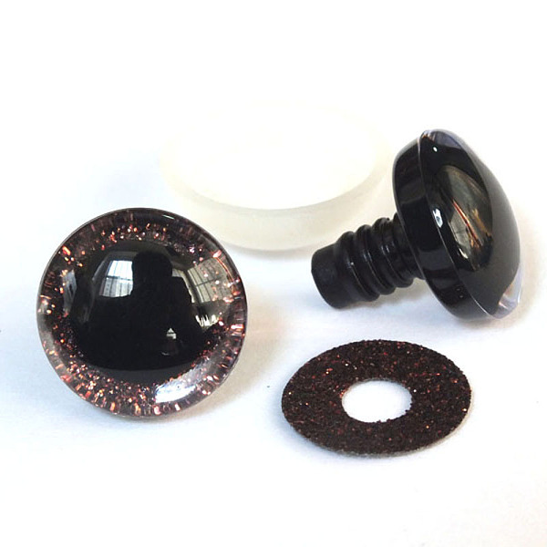 PandaHall Plastic Safety Craft Eye, with Spacer, PU Sequins Ring, for DIY Doll Toys Puppet Plush Animal Making, Coconut Brown, 20mm Plastic...
PandaHall Plastic Safety Craft Eye, with Spacer, PU Sequins Ring, for DIY Doll Toys Puppet Plush Animal Making, Coconut Brown, 20mm Plastic...