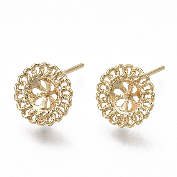 PandaHall Brass Earring Findings, for Half Drilled Beads, flat Round, Nickel Free, Real 18K Gold Plated, 1x11mm, Pin: 0.8mm, Pin: 1mm(for...
PandaHall Brass Earring Findings, for Half Drilled Beads, flat Round, Nickel Free, Real 18K Gold Plated, 1x11mm, Pin: 0.8mm, Pin: 1mm(for...