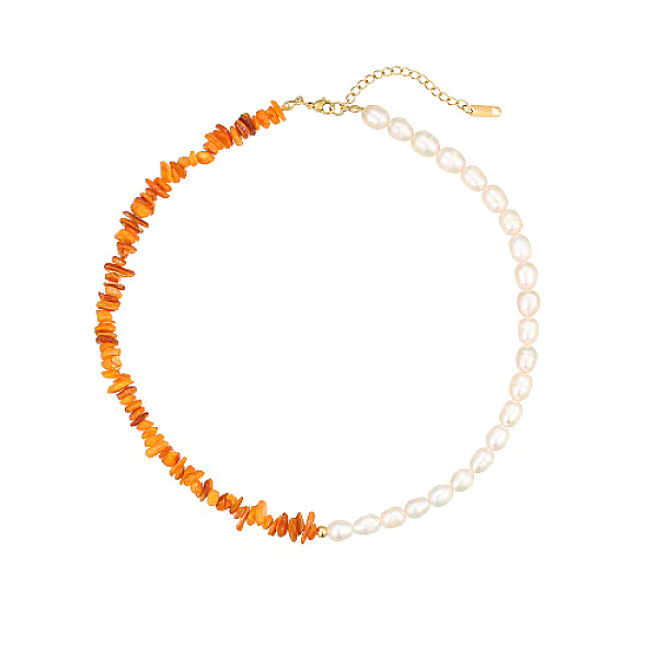 PandaHall Natural Pearl & Shell Beaded Necklaces for Women, Dark Orange, 15.75 inch(40cm) Pearl
PandaHall Natural Pearl & Shell Beaded Necklaces for Women, Dark Orange, 15.75 inch(40cm) Pearl