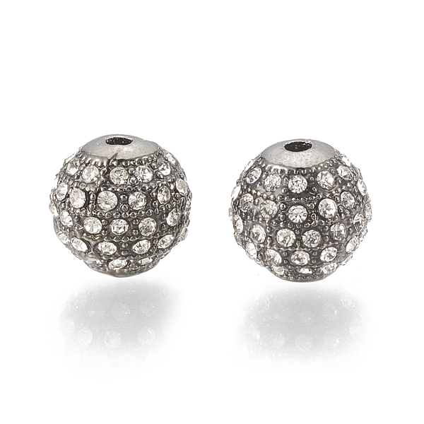 PandaHall Alloy Bead, with Rhinestone, Round, Crystal, Gunmetal, 9.5x9.5mm, Hole: 1.5mm Alloy+Rhinestone Round Clear
PandaHall Alloy Bead, with Rhinestone, Round, Crystal, Gunmetal, 9.5x9.5mm, Hole: 1.5mm Alloy+Rhinestone Round Clear