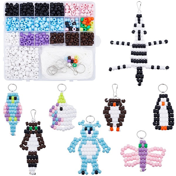 PandaHall SUNNYCLUE DIY Animal Keychain Making Kit, Including Resin European & Plastic Bead, Polyester Cord, Iron Split Key Rings & Keychain..., Multicolor
PandaHall SUNNYCLUE DIY Animal Keychain Making Kit, Including Resin European & Plastic Bead, Polyester Cord, Iron Split Key Rings & Keychain..., Multicolor