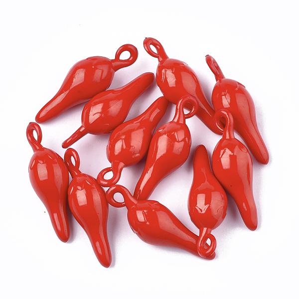 PandaHall Opaque Acrylic Pendants, Pepper, Red, 37x12x11.5mm, Hole: 2.5mm, about 280pcs/500g Acrylic Vegetables Red
PandaHall Opaque Acrylic Pendants, Pepper, Red, 37x12x11.5mm, Hole: 2.5mm, about 280pcs/500g Acrylic Vegetables Red