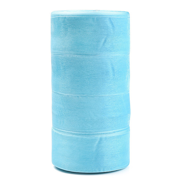 PandaHall Sheer Organza Ribbon, Wide Ribbon for Wedding Decorative, Light Sky Blue, 2 inch(50mm), 50yards/roll(45.72m/roll), 4 rolls/group..., Cyan
PandaHall Sheer Organza Ribbon, Wide Ribbon for Wedding Decorative, Light Sky Blue, 2 inch(50mm), 50yards/roll(45.72m/roll), 4 rolls/group..., Cyan