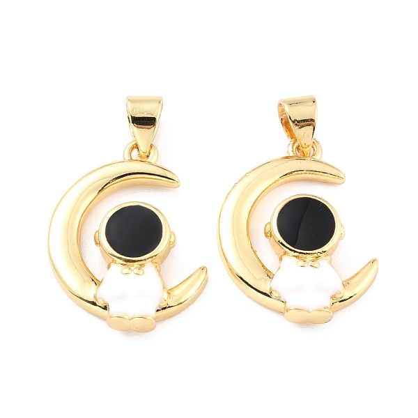 PandaHall Brass Enamel Pendants, Long-Lasting Plated, Real 18K Gold Plated, Moon with Astronaut, Black & White, Mixed Color, 20.5x15.5x4mm..., Multicolor
PandaHall Brass Enamel Pendants, Long-Lasting Plated, Real 18K Gold Plated, Moon with Astronaut, Black & White, Mixed Color, 20.5x15.5x4mm..., Multicolor