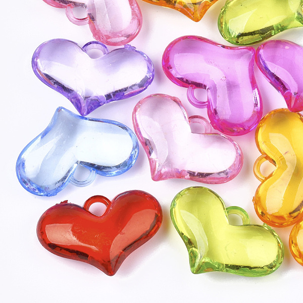 PandaHall Transparent Acrylic Pendants, Heart, Mixed Color, 26.5x38.5x12mm, Hole: 3.5mm, about 94pcs/500g Acrylic Heart Multicolor
PandaHall Transparent Acrylic Pendants, Heart, Mixed Color, 26.5x38.5x12mm, Hole: 3.5mm, about 94pcs/500g Acrylic Heart Multicolor