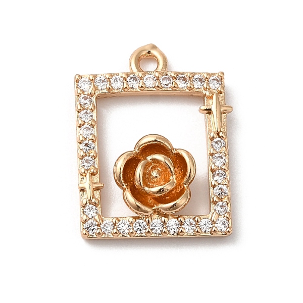 PandaHall Brass Micro Pave Clear Cubic Zirconia Pendants, Framed Rose, Golden, 15x12x3mm, Hole: 1.2mm Brass+Cubic Zirconia Rectangle Clear
PandaHall Brass Micro Pave Clear Cubic Zirconia Pendants, Framed Rose, Golden, 15x12x3mm, Hole: 1.2mm Brass+Cubic Zirconia Rectangle Clear